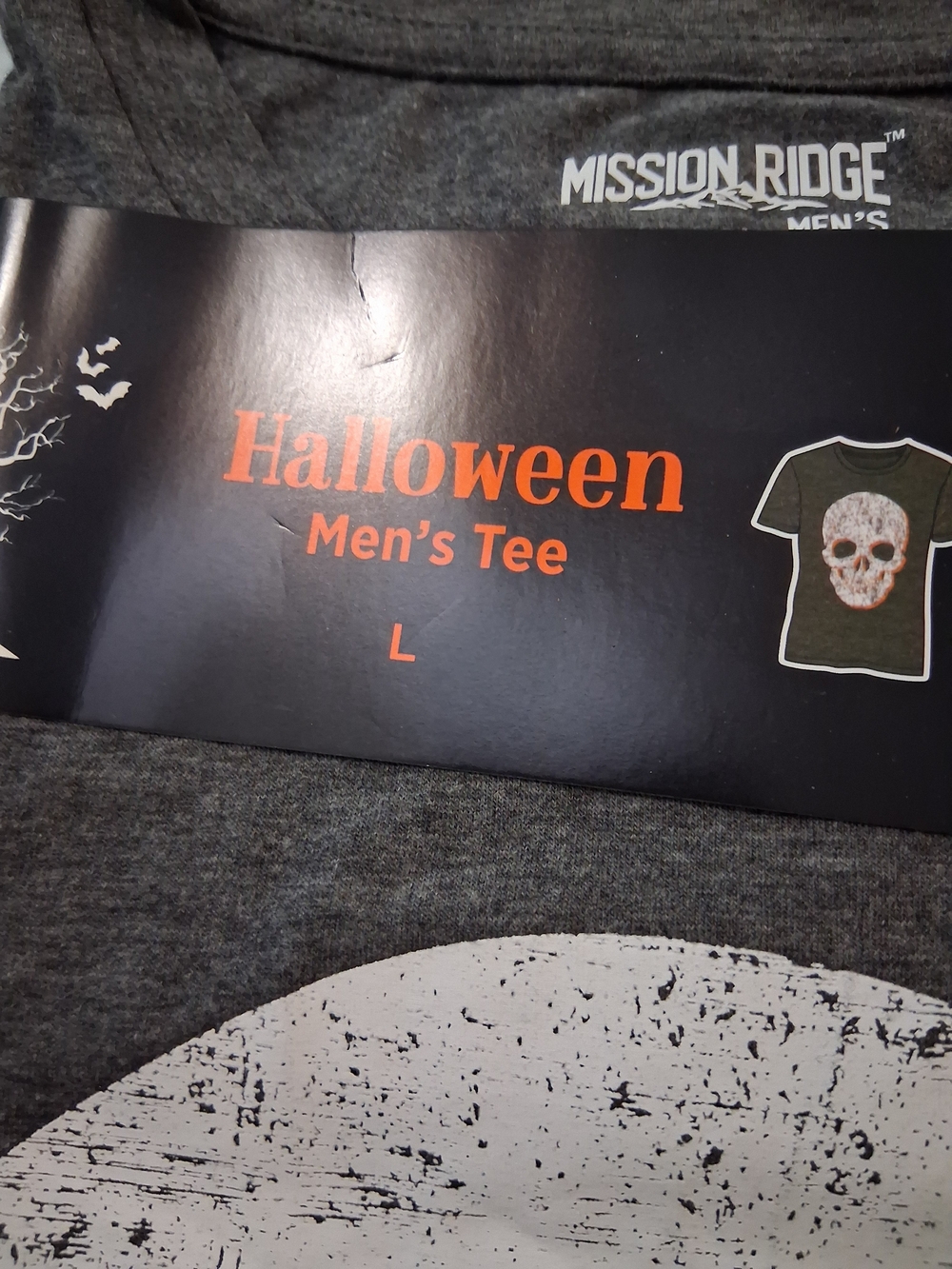 Mission Ridge Men’s Halloween Skull Tee — Gray